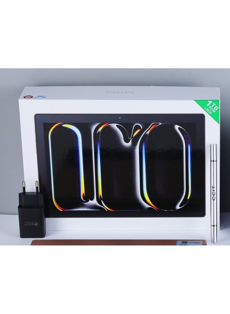 CCIT Tab 16 Pro 10.1 Inch Android Tablet 16GB RAM 1TB ROM 10000 mAh Battery with Keyboard and Accessories Blue - Image 5